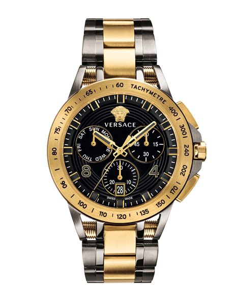 mens versace watch gold